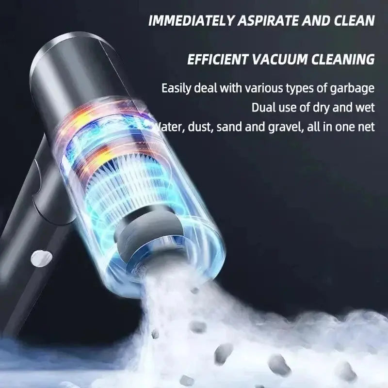 Aspirateur multi-taches sans fil puissant 4-en-1 – rechargeable USB nettoyage auto, maison et poils d’animaux U SHINER