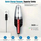 Aspirateur voiture sans fil puissant, rechargeable, idéal maison et poils d’animaux U SHINER