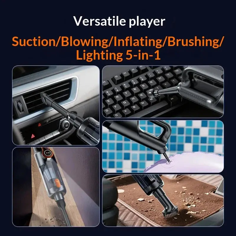 Aspirateur sans fil multifonction, vidage en un clic, haute puissance et forte aspiration, mini aspirateur portable à main U SHINER