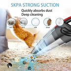 Aspirateur voiture sans fil puissant, rechargeable, idéal maison et poils d’animaux U SHINER